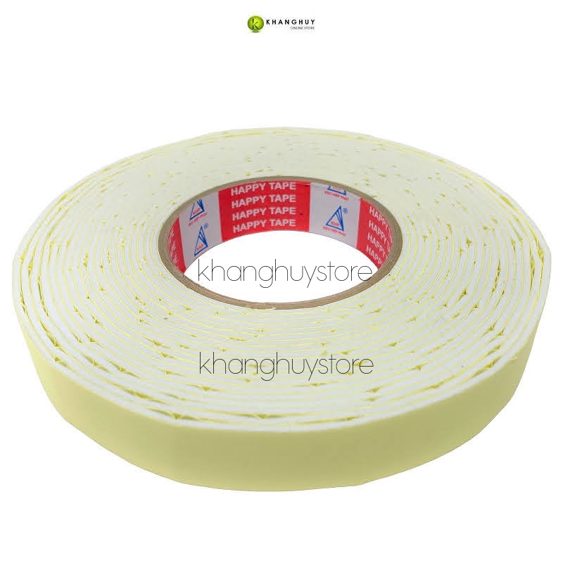 Băng keo mút xốp 2 mặt khổ 2.4 cm dán trang trí thủ công mỹ nghệ