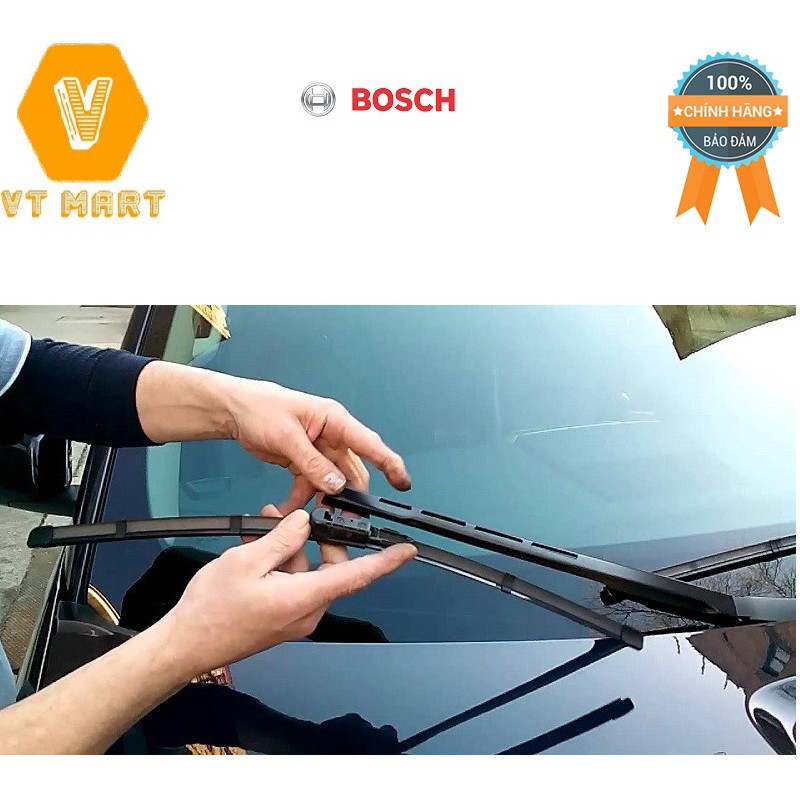 Bộ 2 Gạt mưa cao cấp{ BOSCH AEROTWIN} Chính Hãng Cho xe [Hyundai Tucson] 18&quot; và 24&quot; với chiều dài 450mm +600mm