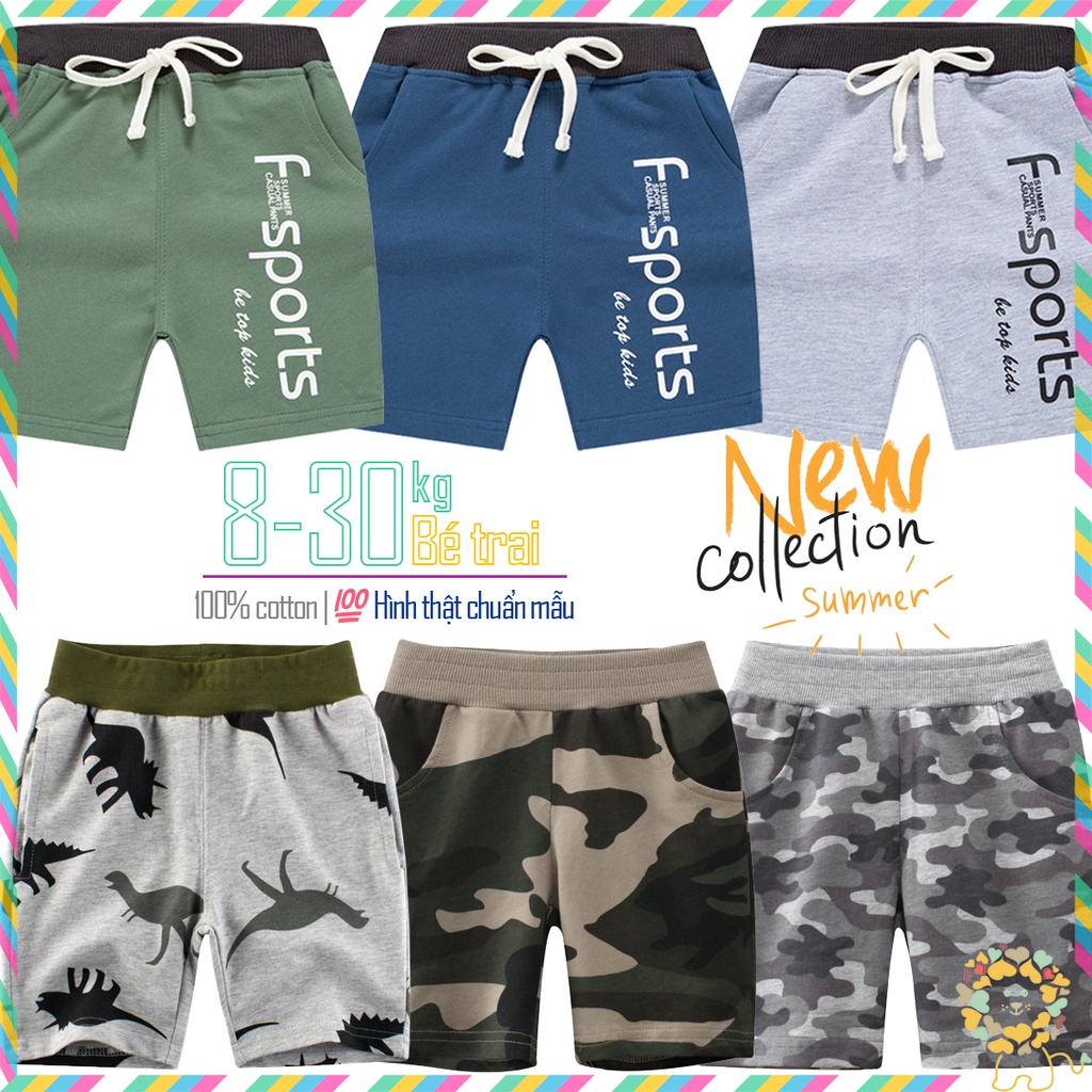 Quần bé trai quần áo trẻ em quần short bé trai BETOP WELLKIDS khủng long 2023