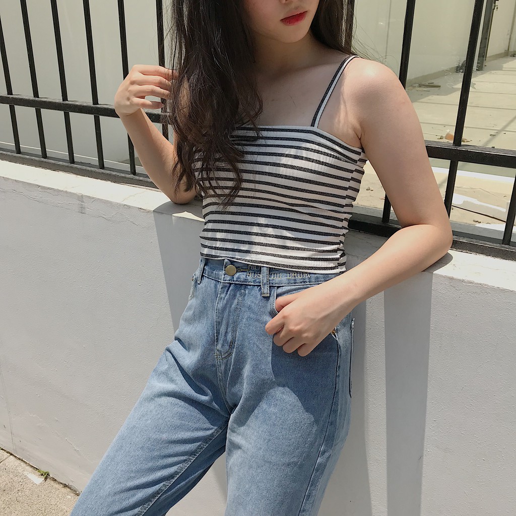 Áo 2 dây thun gân tk TKP65 1994closet | BigBuy360 - bigbuy360.vn