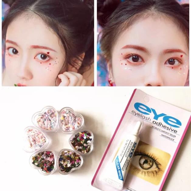 Keo dán mi giả trong suốt Eyelash Adhesive, Keo gắn mi giả độ bám dính siêu cao thiết kế nhỏ gọn
