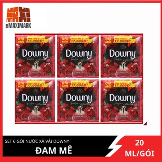 Set 6 gói nước xả vải Downy Đam mê 6X20ml