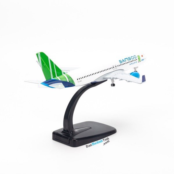 Mô hình máy bay Bamboo Airways Airbus A320 20cm Everfly