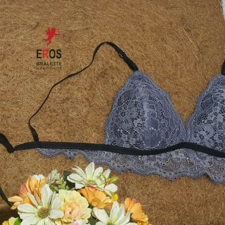 Áo Bralette xám ánh kim