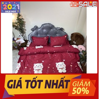 Bộ chăn ga gối cotton poly,gồm 1 vỏ chăn,1ga 2 vỏ gối nằm,đủ kích thước