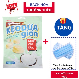 Kẹo Michoco Dừa giòn nước cốt dừa 100 gram Bibica