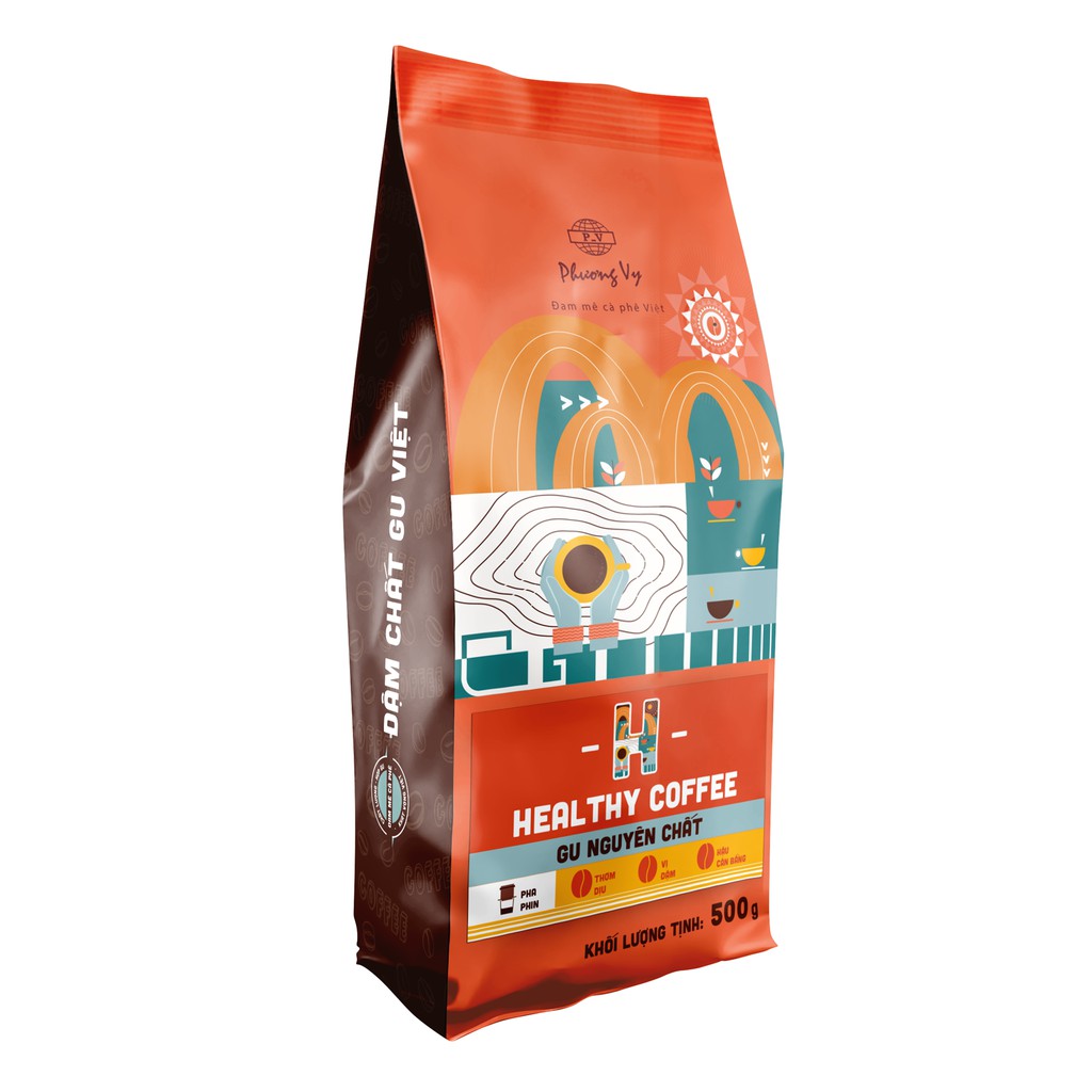 Cà Phê Gu Nguyên Chất - Healthy Coffee - 500g - Phương Vy Coffee