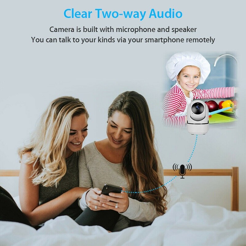 Camera CCTV EVKVO không dây theo dõi tự động FHD 3MP WIFI IP quan sát hồng ngoại ban đêm âm thanh hai chiều PTZ IP CCTV | BigBuy360 - bigbuy360.vn