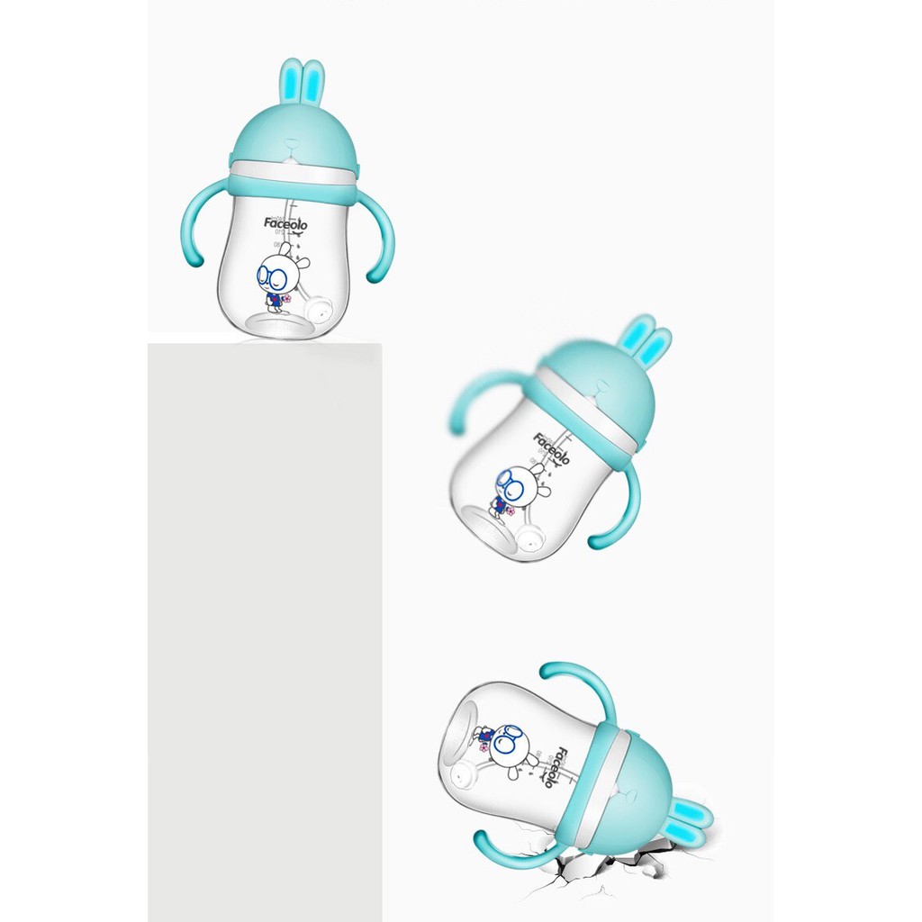 Bình tập uống chống sặc FACEOLO 240ml cho bé