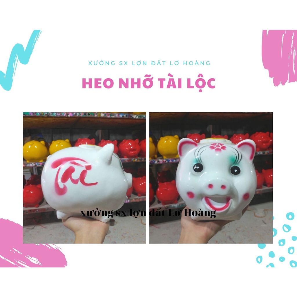 Heo đất tiết kiệm dễ thương, Lợn đất tiết kiệm, Heo Pi tài lộc mẫu đẹp