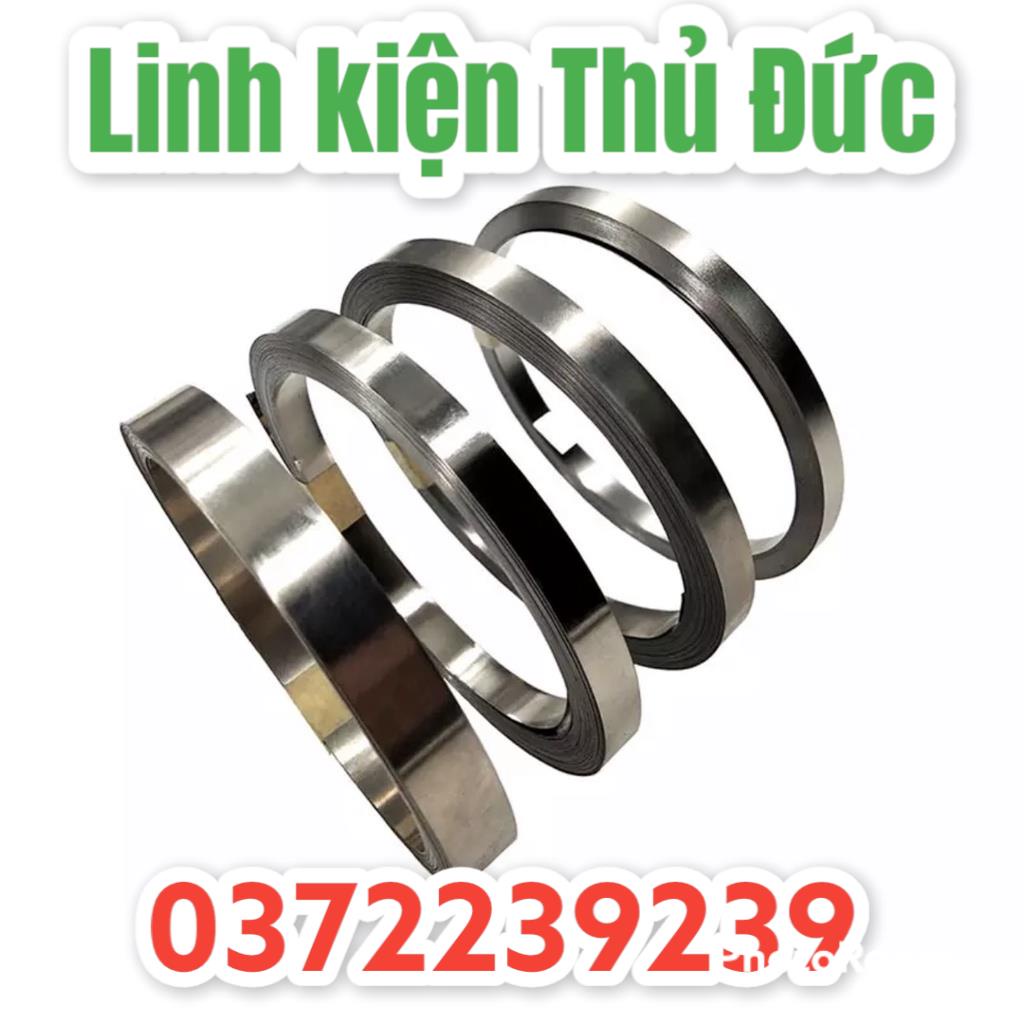 Lktd BN. Kẽm hàn cell pin 18650 mạ niken dầy 0.2mm*8mm ,0.15 *8mm