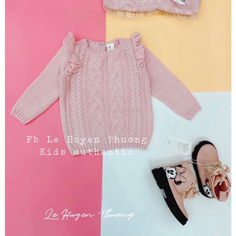 áo len hồng hm cho bé