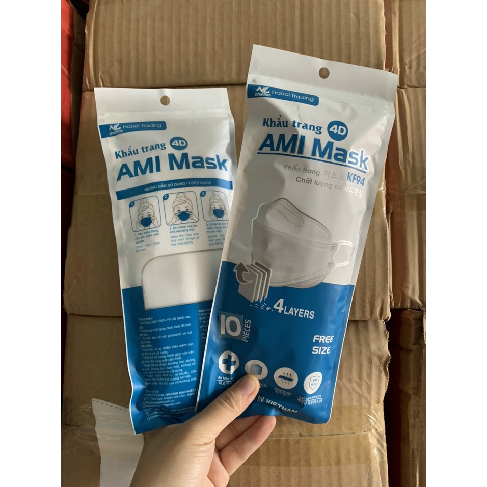 [XẢ KHO]GÓI 10 KHẨU TRANG KF94 FREESIZE - Nhà Mỵ SHop