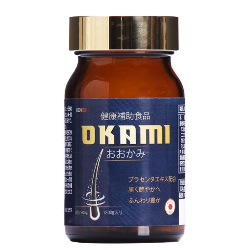 Viên uống giảm rụng và mọc tóc Okami - 180 viên