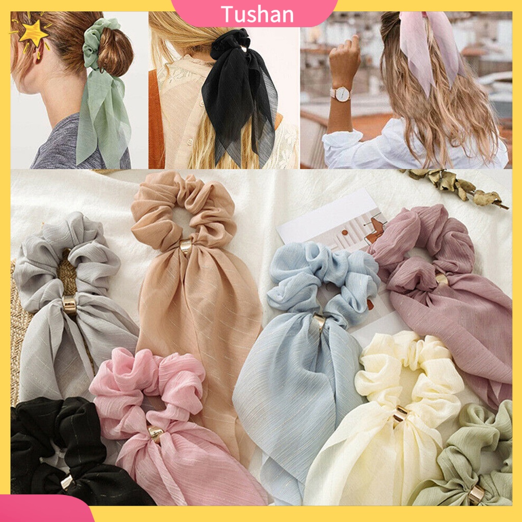 Dây Buộc Tóc Hình Nơ Xinh Xắn Dành Cho Nữ
