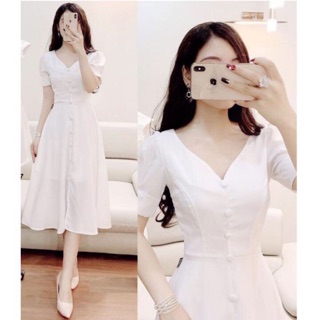 Đầm dự tiệc tiểu thư form dáng chuẩn, nhiều size thích hợp mặc dự tiệc, du lịch lên ảnh siêu xinh