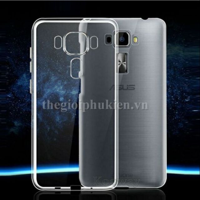 Ốp lưng zenfone 3 5.5 silicon dẻo trong suốt siêu mỏng 0.5mm