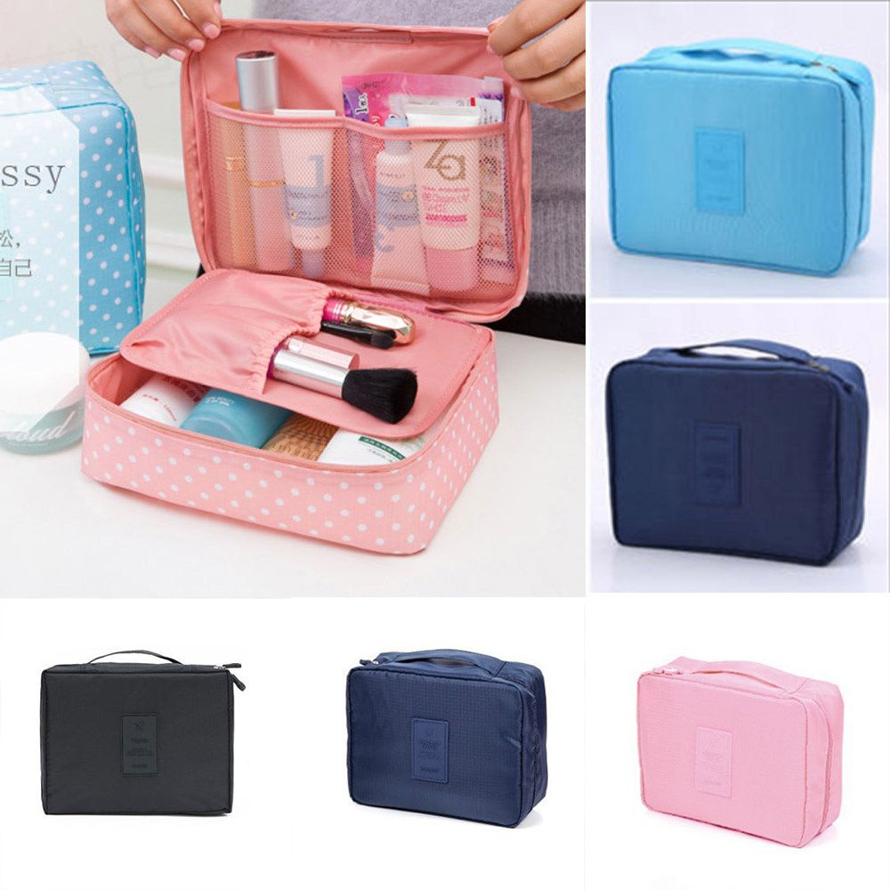 [Hàng mới về] Túi đựng mỹ phẩm du lịch nhiều màu sắc chống thấm nước cho nữ