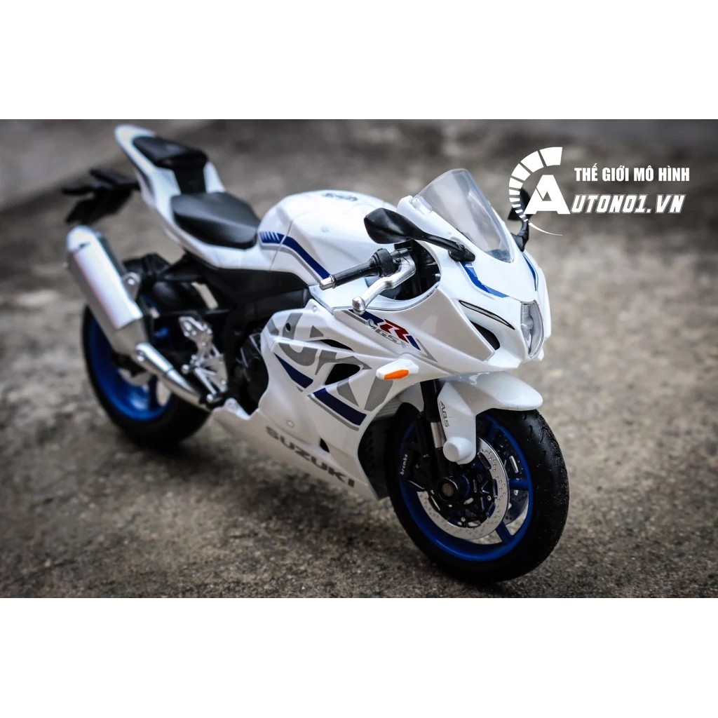 MÔ HÌNH XE SUZUKI GSX-R1000 WHITE 1:12 MSZ 7208