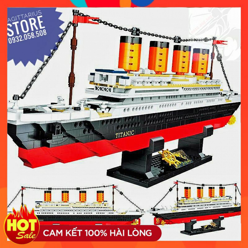 Bộ lego zhegao ql5908 lắp ráp tàu titanic  1202 mảnh  hot - ảnh sản phẩm 1