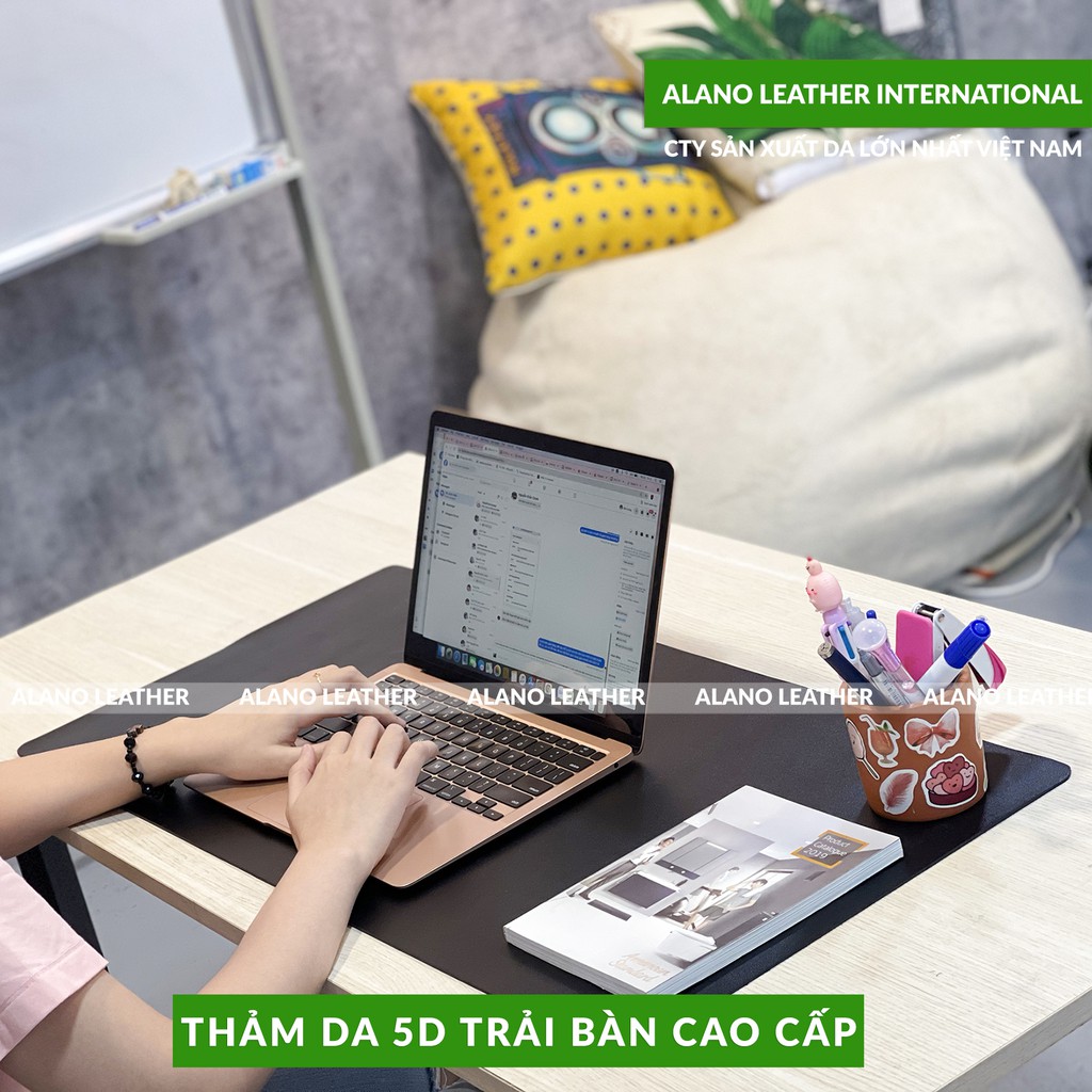 [Hình Thật / Giá Xưởng] Thảm Da Trải Bàn 5D Màu Nâu CàFe Chống Thấm, Chống Trầy, Tiện Lợi, Bảo hành 2 Năm Tại Xưởng