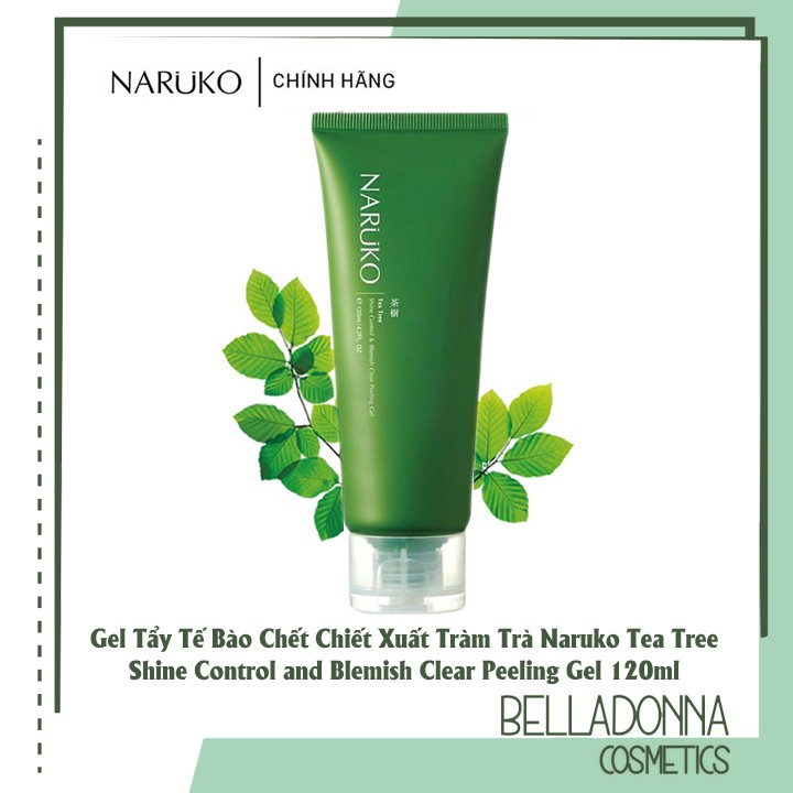 [CHÍNH HÃNG] Gel Tẩy Tế Bào Chết Chiết Xuất Tràm Trà Naruko Tea Tree Shine Control and Blemish Clear Peeling Gel 120ml