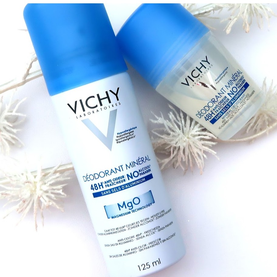 Xịt Khử Mùi &amp; Khô Thoáng Vùng Da Dưới Cánh Tay Giàu Khoáng Vichy Deodorant Mineral 125ml