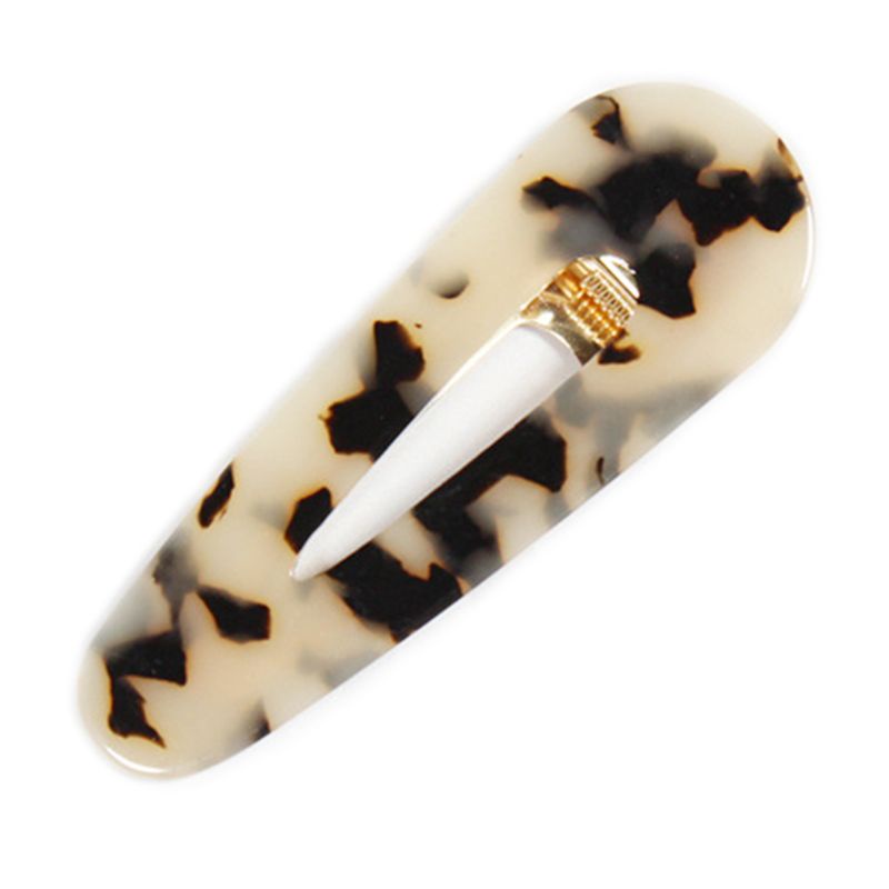 Youyo Kẹp Tóc Đính Đá Granite Acid Acetic Hình Giọt Nước Hình Giọt Nước Cho Nữ