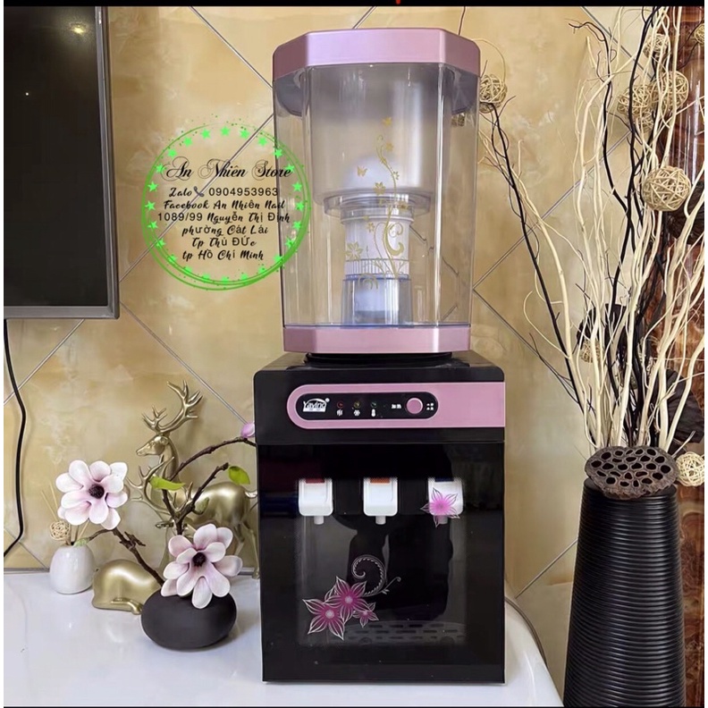 Máy nước nóng - lạnh mini để bàn kèm bình lọc nước