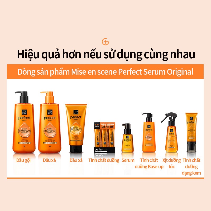 Dầu Gội Và Xả Mise En Scene Perfect Serum Shampoo And Conditioner 680ml