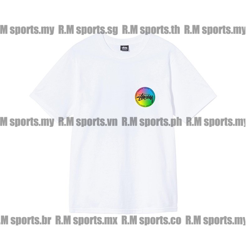 Stussy Áo Thun Tay Ngắn Họa Tiết Chấm Bi Thời Trang