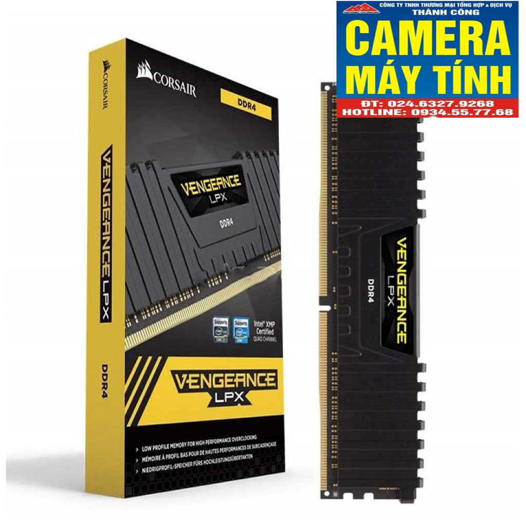 RAM PC Corsair Vengeance® LPX 8GB DDR4 2666MHz C16 Chính hãng SPC Phân phối