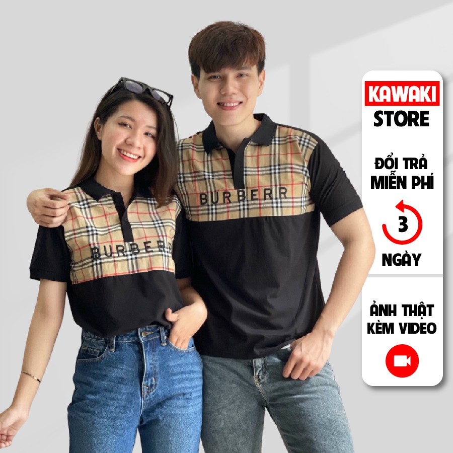 Áo thun nam nữ POLO vải cá sấu cotton cao cấp ngắn tay in hoa vặn cực sang trọng - TT18 | BigBuy360 - bigbuy360.vn