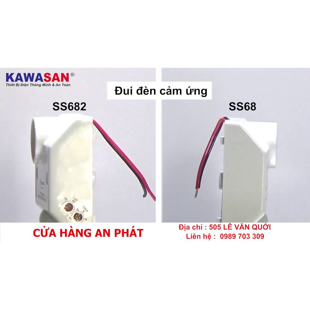 Đui đèn cảm ứng hồng ngoại KW-SS682 kawasan