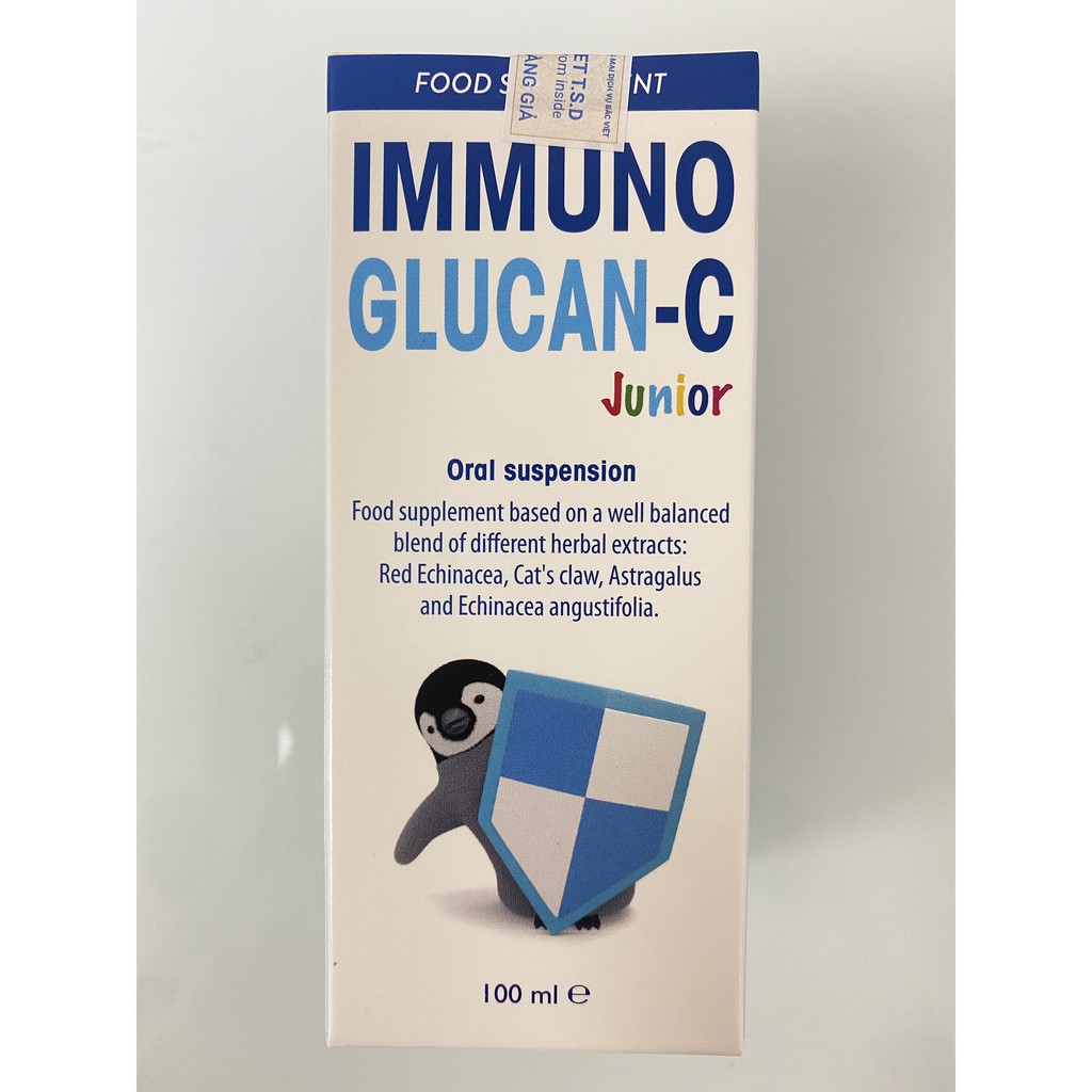 Immuno Glucan C Siro tăng đề kháng cho bé Nâng Cao Sức Khỏe Đường Hô Hấp Lọ 100ml