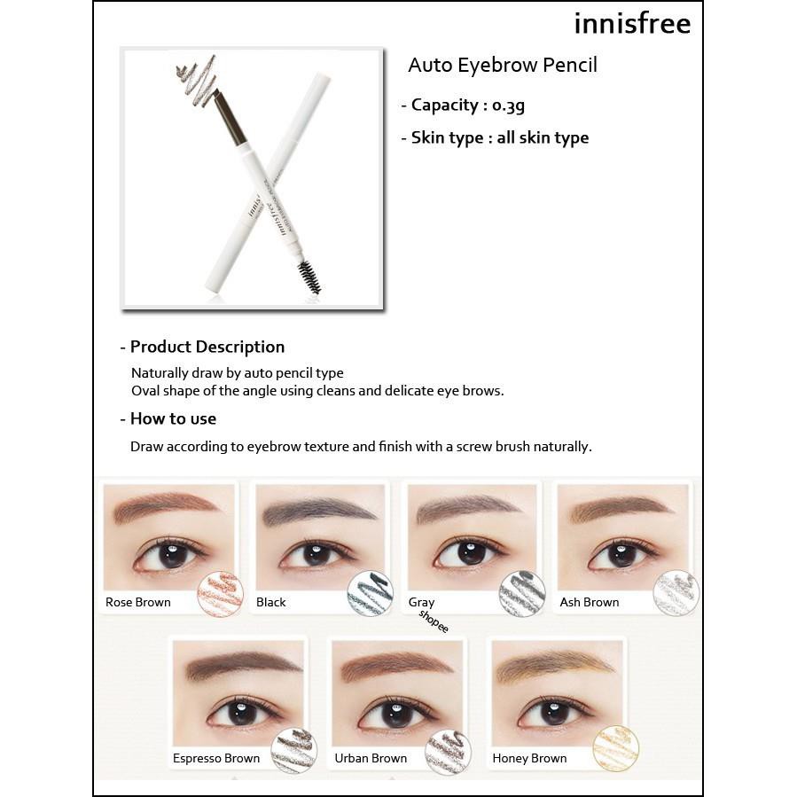 Chì kẻ lông mày Innisfree auto eyebrown | BigBuy360 - bigbuy360.vn