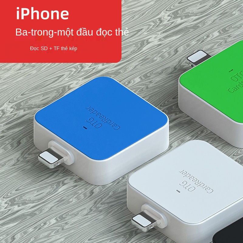 > Đầu đọc thẻ di động Apple đa chức năng Thẻ nhớ máy ảnh thẻ nhớ SD Bộ chuyển đổi đa năng TF đa năng nhỏ gọn <