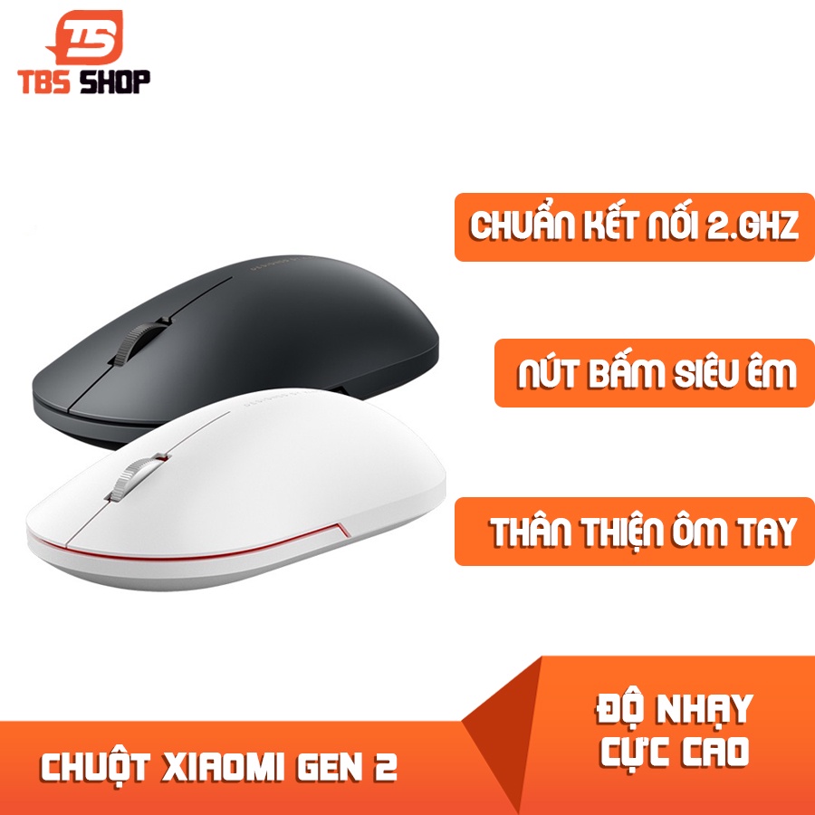 Chuột không dây xiaomi Gen 2 - Chuột không dây wireless Portable Mouse