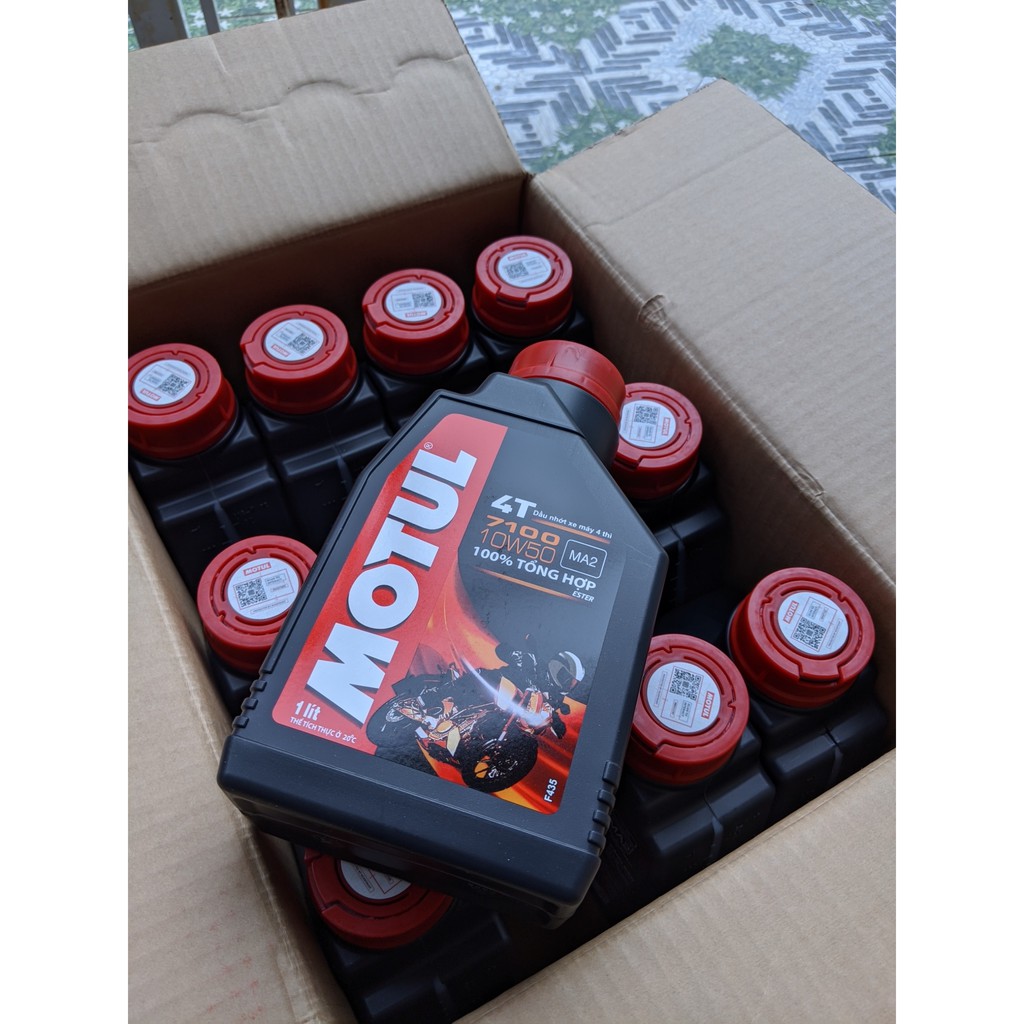 [Freeship] Nhớt Tổng Hợp  Motul 4T 7100 10W50 1 Lít