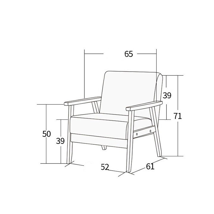 💕SIÊU TIẾT KIỆM💕 Ghế sofa đơn bọc da cao cấp thiết kế sang trọng tinh tế GSF002