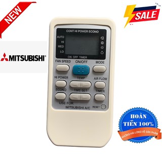 Điều khiển điều hòa Mitsubishi 2 chiều mẫu mới, remote máy lạnh mitsubishi