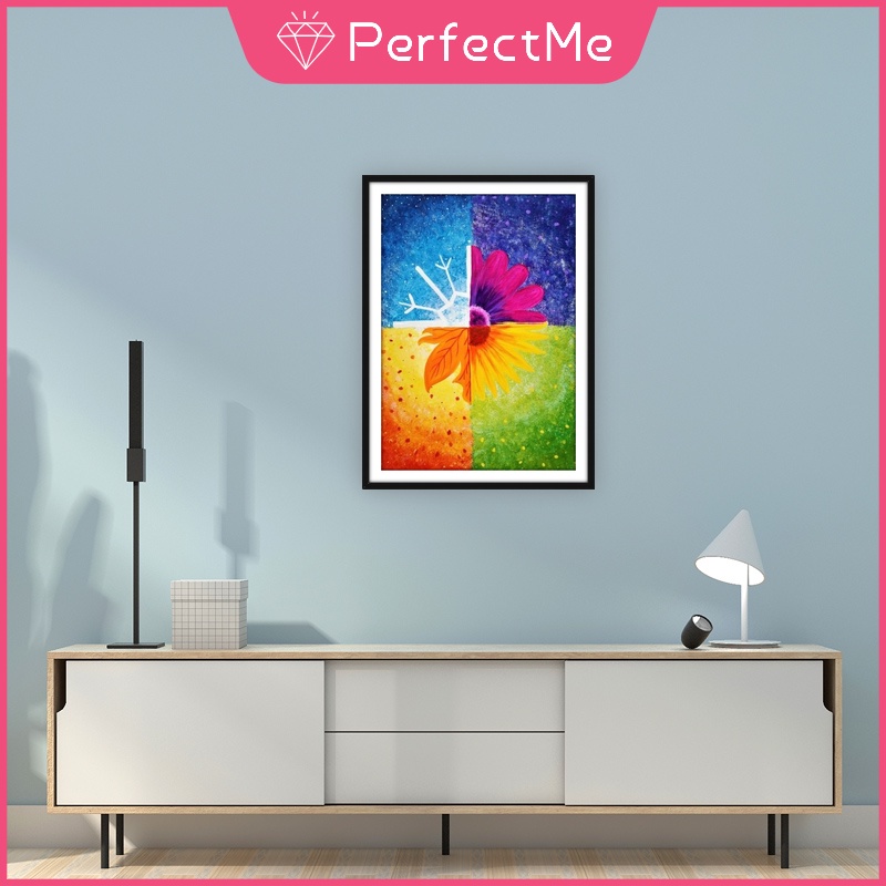 Bộ tranh đính đá 5D họa tiết cây bốn mùa độc đáo kích thước 30x40cm DIY dùng trang trí