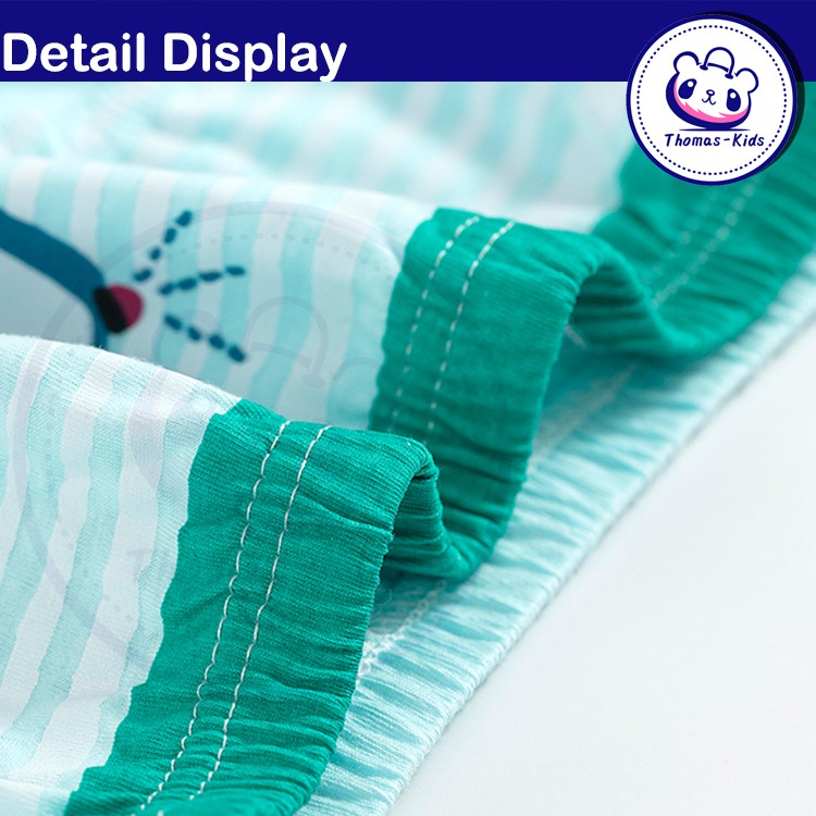 [THOMAS KIDS] 5 chiếc 3-12Yrs Đồ lót dành cho trẻ em Bé trai 100% cotton Thời trang mới và thoải mái Hoạt hình Hình khủng long Quần lót trẻ em