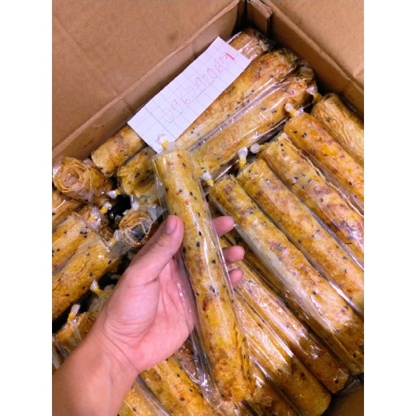 Bánh tráng mắm ruốc chà bông siêu ngon