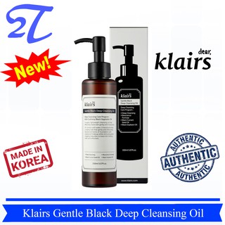 Dầu tẩy trang làm sạch sâu kiểm soát bã nhờn Klairs Gentle Black Deep Cleansing Oil 150ml