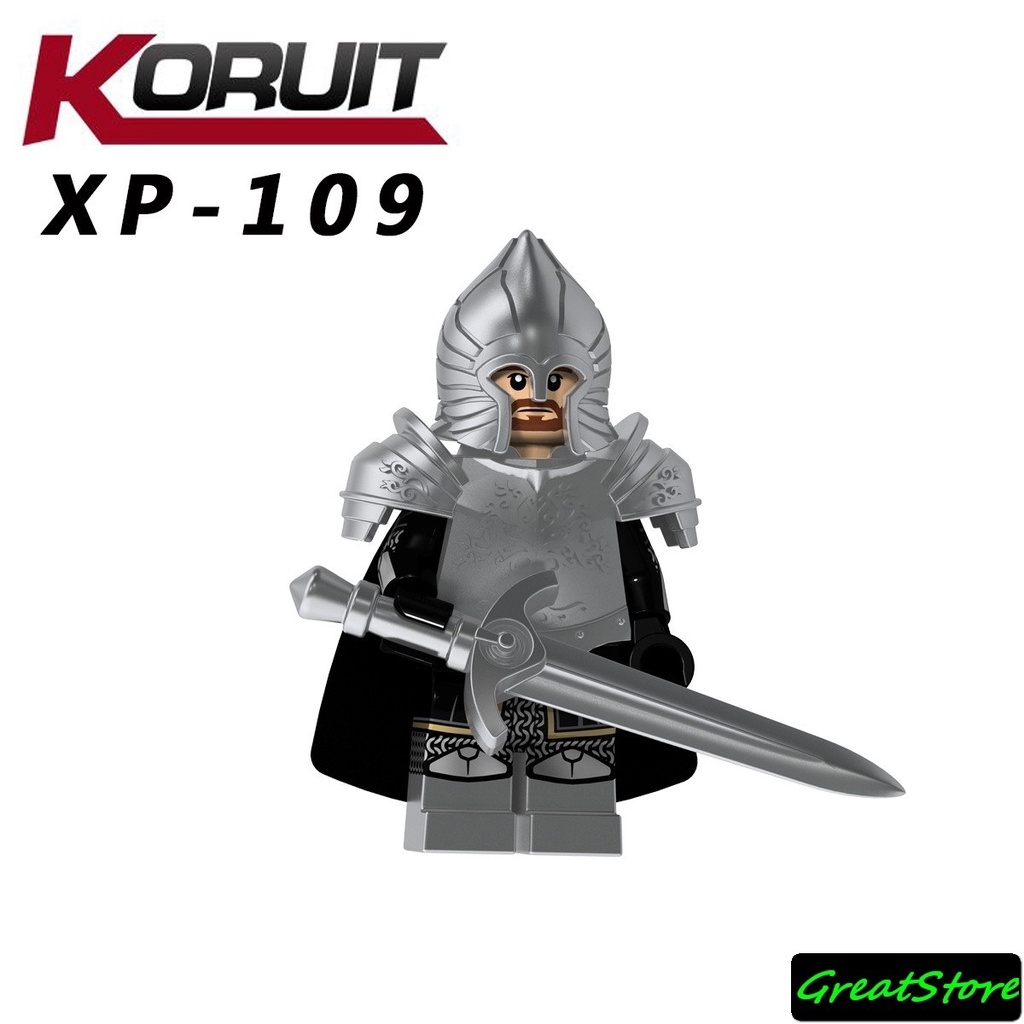 MINIFIGURES LEGO KT1015 KT1014 Hiệp Sĩ Gondor Giáp Bạc Chúa Tể Chiếc Nhẫn - The Lord of the Rings