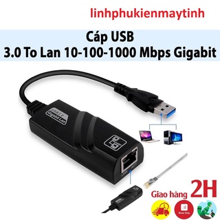 USB 3.0 ra lan dây USB 3.0 To Lan 10-100-1000 Mbps Gigabit tốc độ truyền tải đảm bảo an toàn
