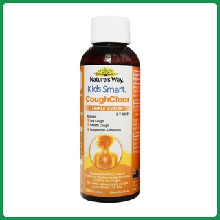 Siro Ho Cho Bé Nature’s Way Kids Smart Cough Clear Triple Action Syrup Giảm Ho, Long Đờm (Ban Ngày)