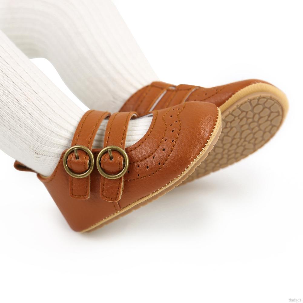 Giày da PU mềm chống trượt dành cho bé sơ sinh 0-18 tháng tuổi