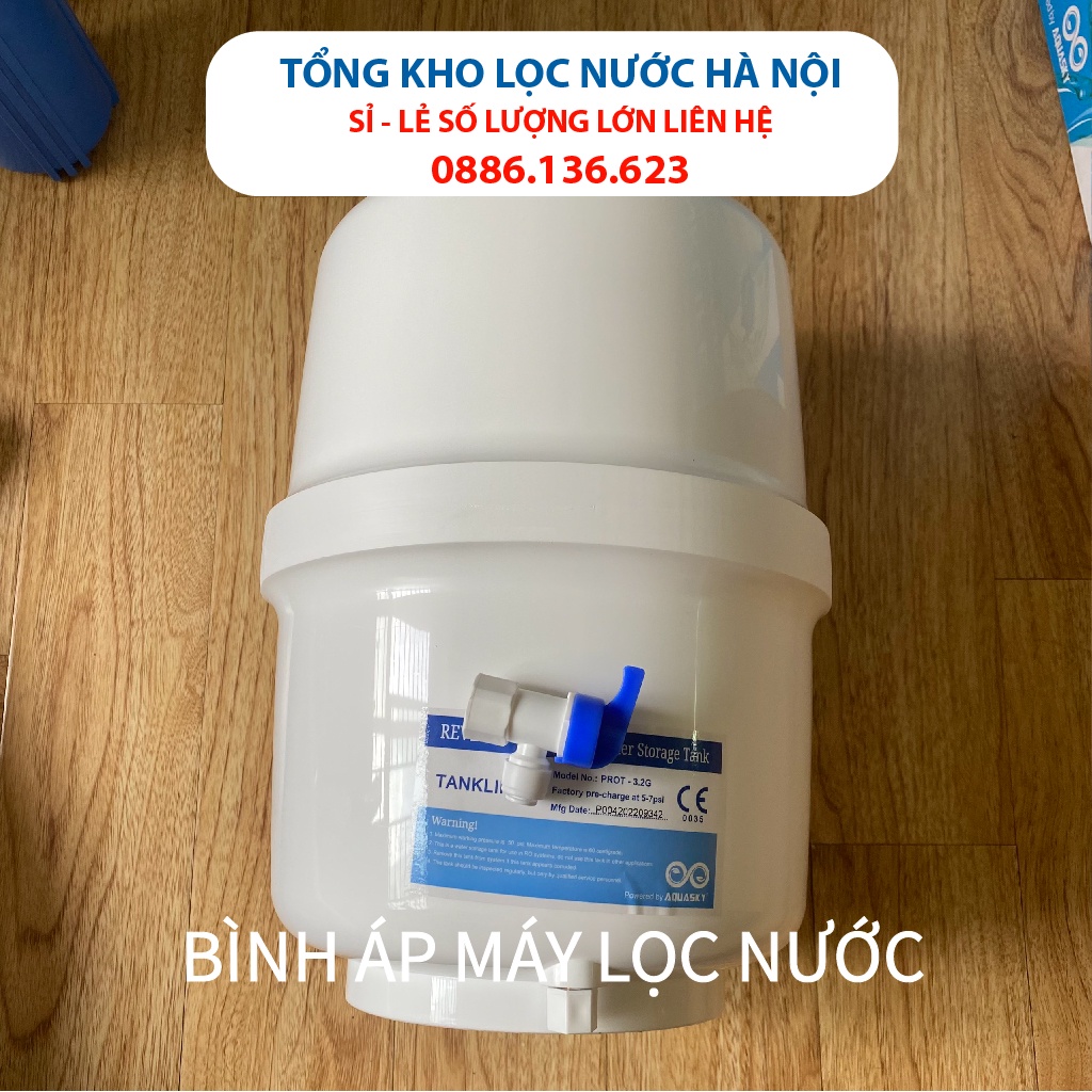 Bình áp máy lọc nước RO chính hãng sử dụng tất cả máy lọc nước chính hãng 8-10 lít